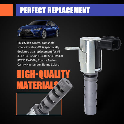 HiSport Variable Valve Timing Solenoid - VVT Actuator Oil Control Valve OCV Compatible with Lexus ES300 ES330 RX300 RX330 RX400H Toyota Avalon Camry Highlander Sienna Solara Left & Right