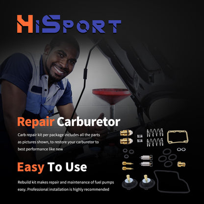 HiSport Carb Carburetor Rebuild Repair kits Compatible with Suzuki Intruder VS1400GLP VS800 VS800GL VZ800 2-Pack