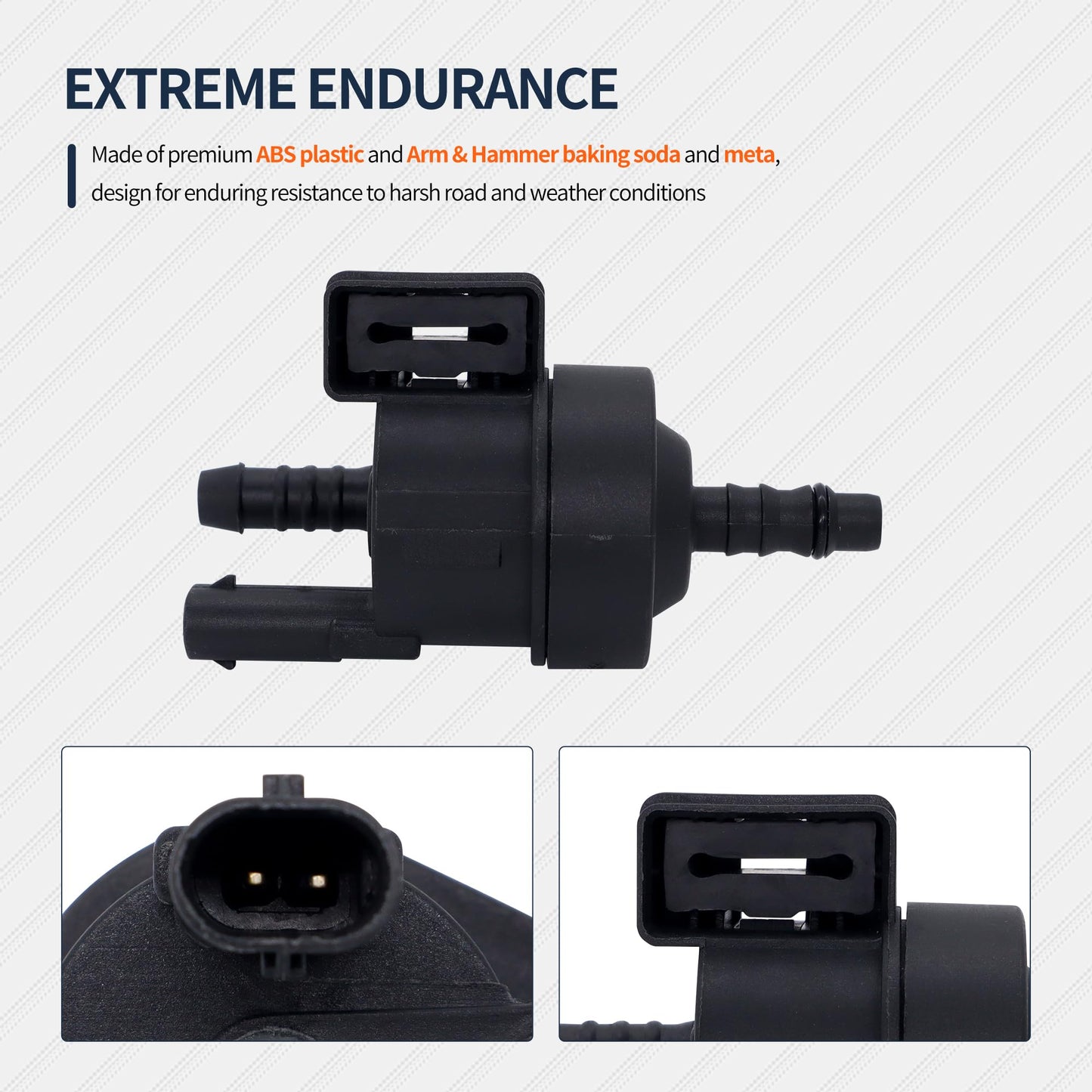 Hisport Vapor Canister Purge Valve 06H906517AE - Compatible with Audi A3 Quattro Q3 Quattro S3 TT TTS Quattro Arteon Atlas Beetle Golf Alltrack Golf GTI Jetta Passat 2011-2020 - Replaces CP990 2M1576