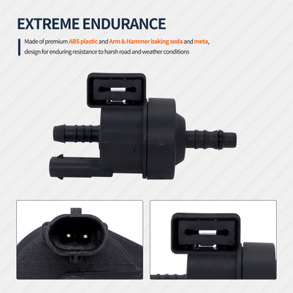 Hisport Vapor Canister Purge Valve 06H906517AE - Compatible with Audi A3 Quattro Q3 Quattro S3 TT TTS Quattro Arteon Atlas Beetle Golf Alltrack Golf GTI Jetta Passat 2011-2020 - Replaces CP990 2M1576