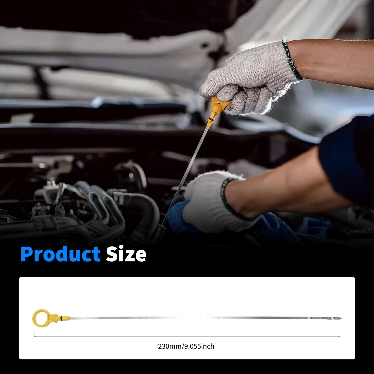 HiSport Engine Oil Dipstick 917008 - Compatible with Nissan Sentra Replacement 11140 Dip Stick for Checking Oil