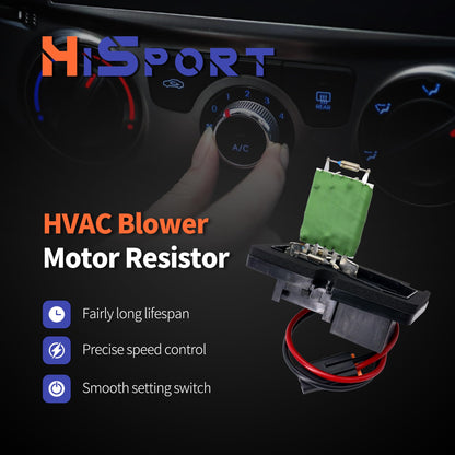 HiSport HVAC Fan Blower Motor Resistor 89019101 973-000 Compatible with Buick Century Rega & Chevy Corvette Impala Monte Venture & Olds Intrigue Silhouette & Pontiac Grand Prix Montana Trans Sport
