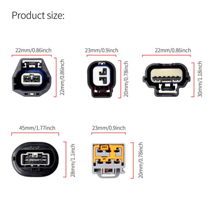 HiSport Rear Driver Side LH Door Jumper Wire Harness Assembly 9L3Z-14631-CAA Compatible with Ford F150 Crew Cab 2009-2014, 45inch