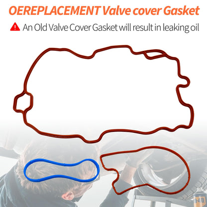 HiSport Fuel Injection Plenum Gasket Set MS95816 - Compatible with Chevy GMC Isuzu Oldsmobile Astro Blazer C1500 K1500 P30 S10 C1500 K1500 P3500 Sierra 1500 Sonoma Hombre Bravada 4.3L 1996-2006