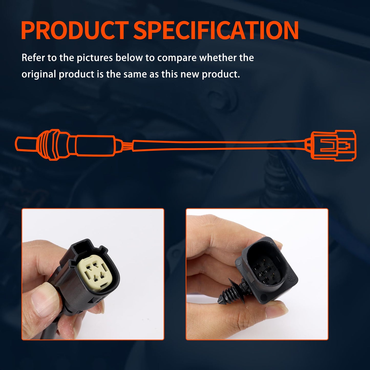 HiSport Oxygen O2 Sensor Upstream Downstream - Compatible with 2014-2018 Ford Focus Replacement 234-5068 234-4575