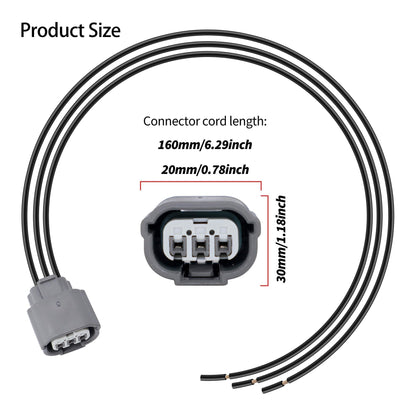 HiSport Crank Position Sensor Connector Compatible with Acura TSX 2.4 2004-2008, Honda Accord 2.4 2003-2007, Element 2.4 2003 2004 2005 2006 2007 2008 2009-2011, Civic 1.8 2006-2011, Fit 2007-2008