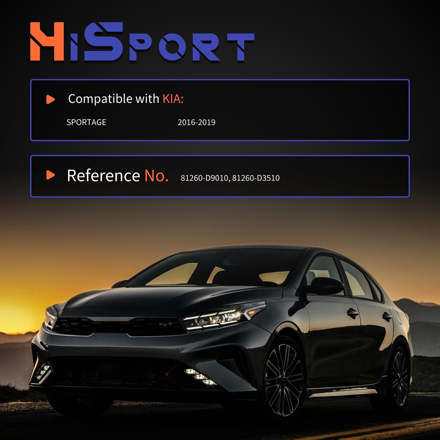 HiSport Rear Tailgate Handle Release Trunk Switch - Compatible with Kia Sportage Replaces 81260-D9010 81260-D3510