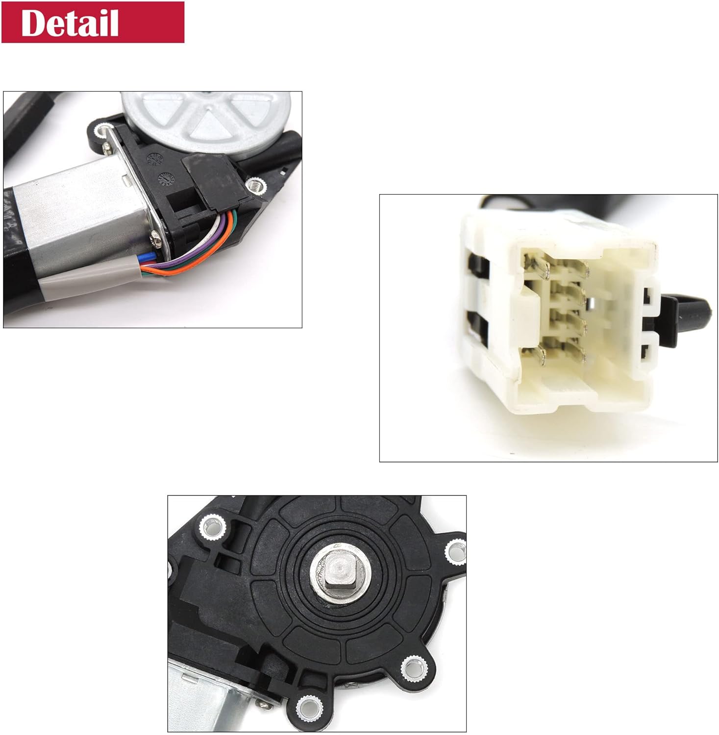 HiSport Window Motor for Driver Side (Front Left) - Compatible with Infiniti G35 2003-2007 & Nissan 350Z, Direct Replacement for OEM Part #80731CD00A 742-511