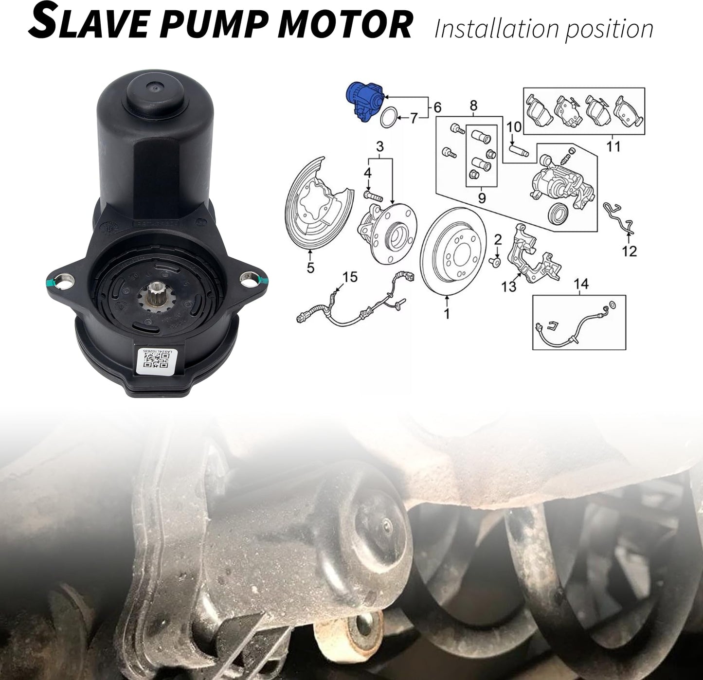 HiSport Parking Brake Actuator GML8268EX - Compatible with Mazda 3 2017-2018 2.0L 2.5L 6 2016 2017 2018 2019 2020 2.5L Cx-3 2019 2020 2021 2.0L - Replaces GV9S268EX GMY02671XG GMY02661X