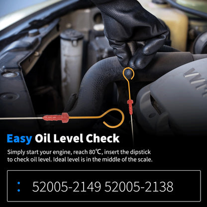 HiSport Gauge Oil Dipstick - Compatible with Kawasaki Mule 4010, 3000, 3010 Accessories Auto Parts Replacement 52005-2149