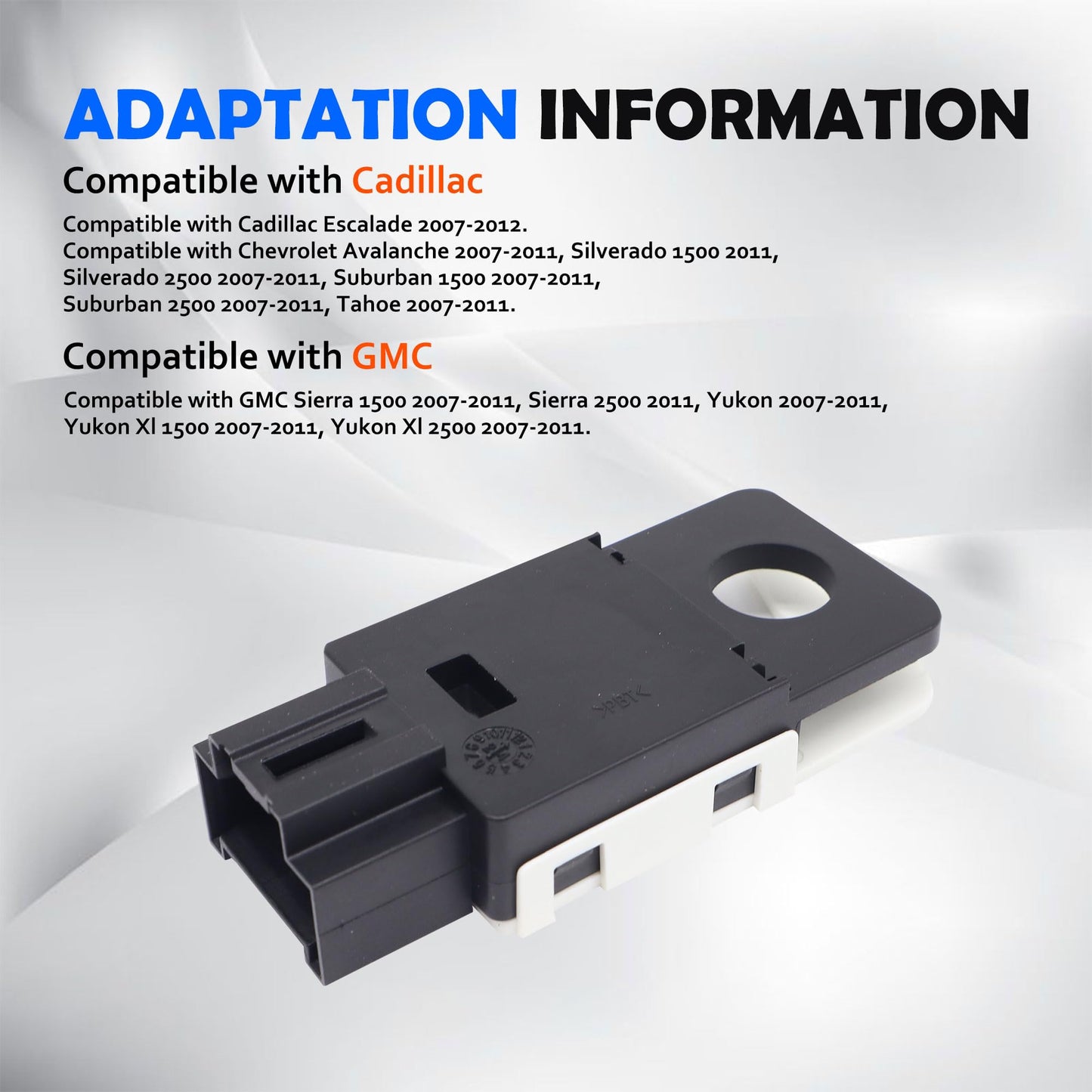 HiSport Brake Light Switch 25981009 Compatible with Cadillac Escalade & Chevrolet Avalanche, Silverado 1500 2500, Suburban 1500 2500, Tahoe, Replacement for GMC Sierra 1500 2500, Yukon XL 1500 2500
