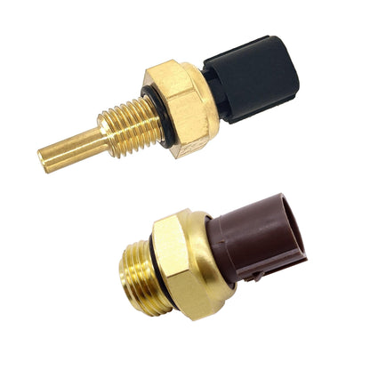 HiSport Engine Coolant Temperature Sensor 37870-PLC-004 & Engine Coolant Temperature Sensor/Radiator Coolant Thermo Fan Switch 37760-P00-003