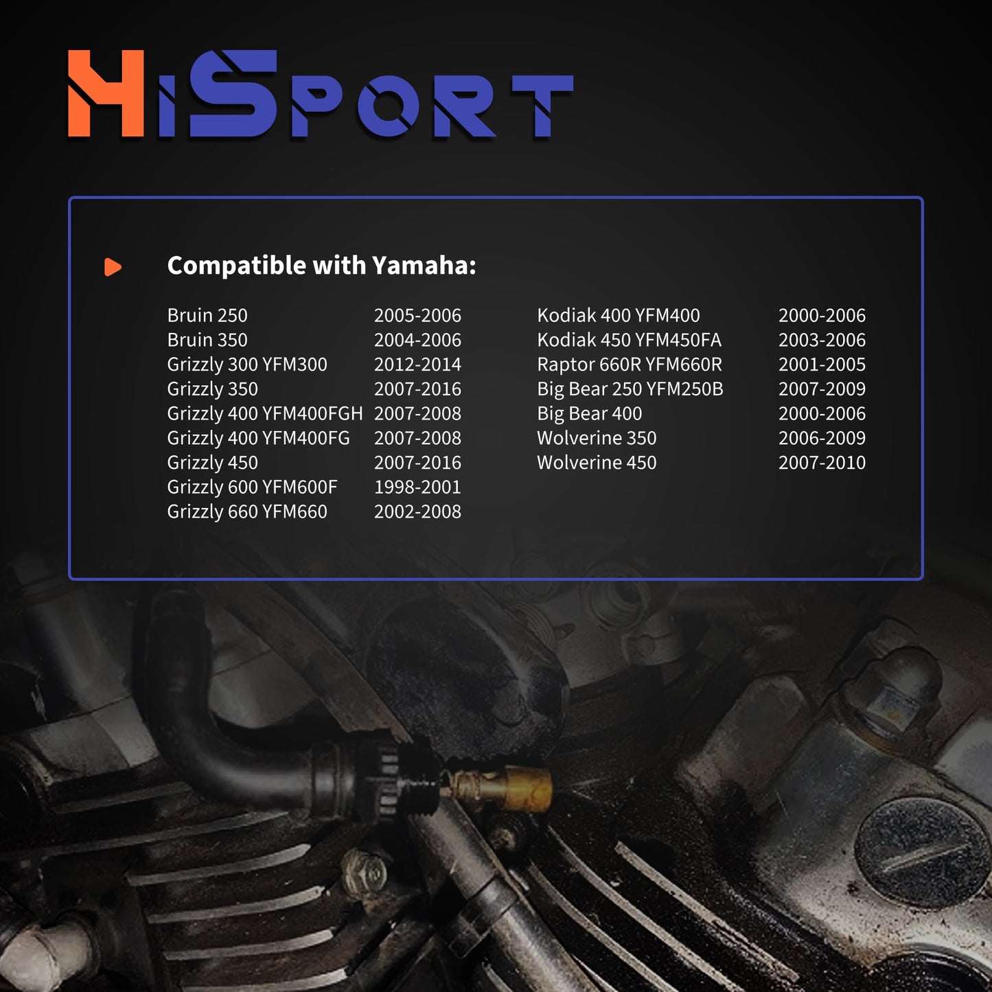 HiSport Carburetor Choke Cable Plunger Cap - Compatible with Yamaha Grizzly 300 350 400 450 600 660