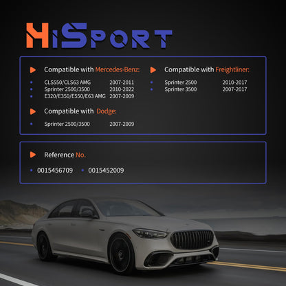 HiSport Brake Light Switch 4Pin Compatible with Mercedes-Benz Sprinter 2500 3500 2010-2022 CLS63 AMG CLS550 2007-2011 E320 E350 E550 E63 AMG 2007-2009, Replaces 0015454409