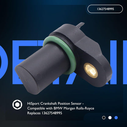 HiSport Crankshaft Position Sensor - Compatible with BMW Morgan Rolls-Royce Replaces 13627548995