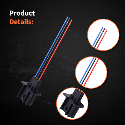 HiSport 9008 H13 Socket 3 PIN Male & Female Head Bulb Fog Light Wiring Socket H13LL Headlight Adapter Connector Universal Replacement for Jeep Dodge Nissan Ford Chevy 4 PCS