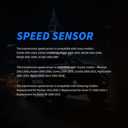 HiSport Transmission Speed Sensor - Compatible with Lexus Toyota Scion Pontiac Replaces 89413-08010 89413-08020