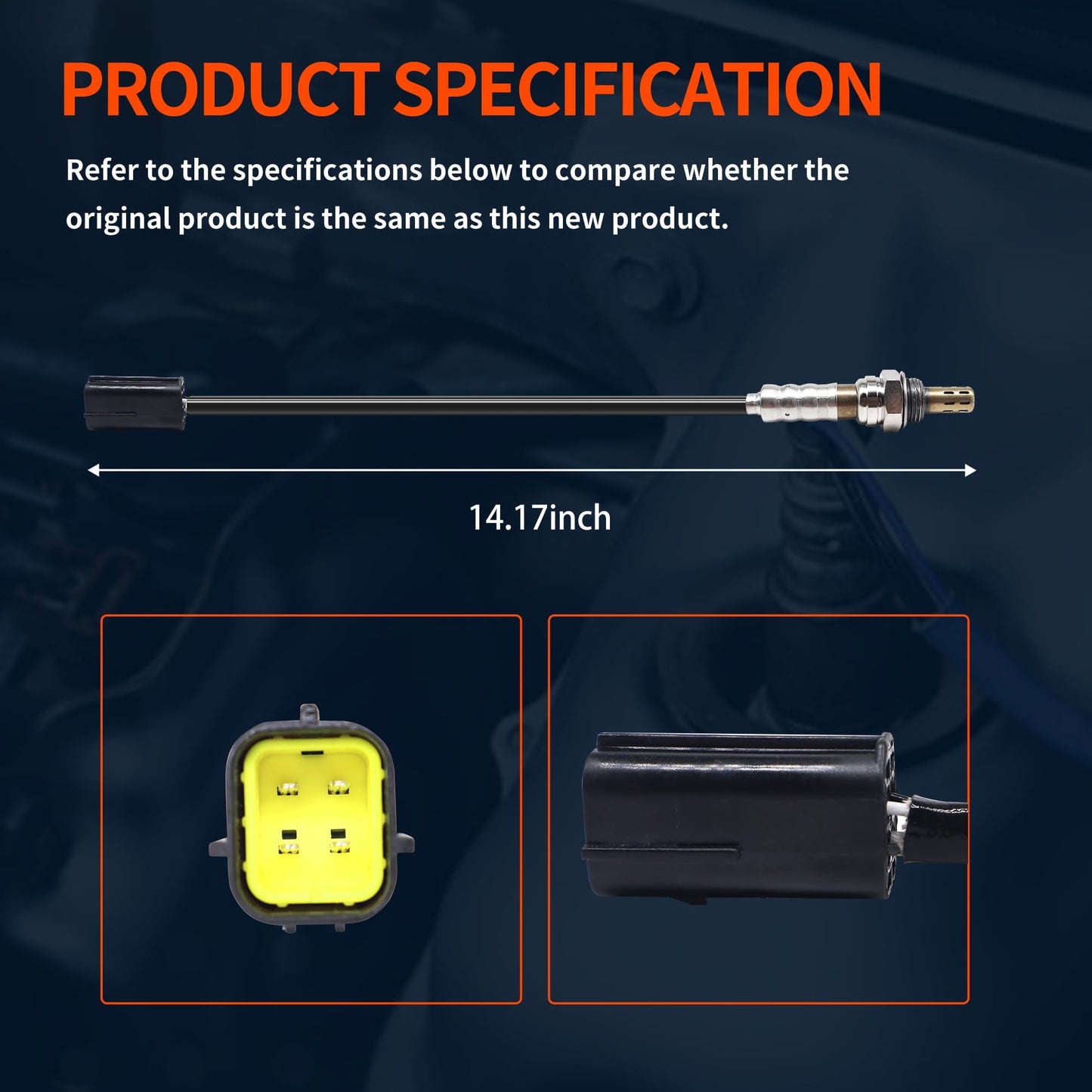 HiSport 25024771 O2 Oxygen Sensor Compatible with Infiniti QX56 2011-2013 QX80 2014-2016, Nissan Altima 2007-2013 GT-R 2009-2024 Maxima 2009-2014 Murano 2009-2011 NV2500 2012-2017 NV3500 Quest Urvan