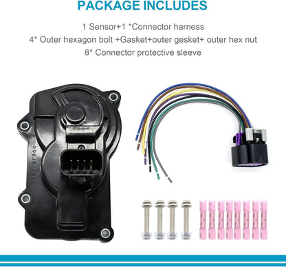 HiSport 977-000 Throttle Body Sensor TPS with Connector Compatible with Cadillac Escalade Chevy Buick Express GMC Throttle Position & Wiring Harness Pigtail Kit Replace 12570800 217-2293 217-2293