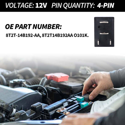 HiSport Relay 8T2T-14B192-AA O101K 12VDC 4 Pins Automotive Relay Compatible with Ford, 2PCS