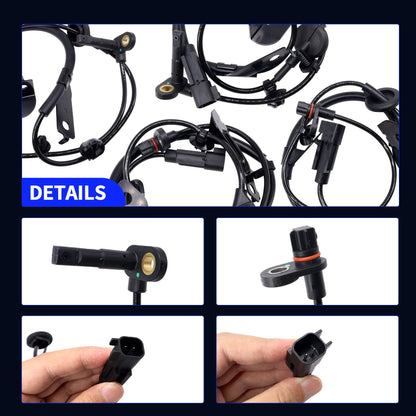 HiSport ABS Wheel Speed Sensor Right Rear Driver & Passenger Side ONLY FWD Replacement for Jeep Dodge FWD 2007-2016 Replaces ALS2084 ALS2088 ALS1819 ALS2086