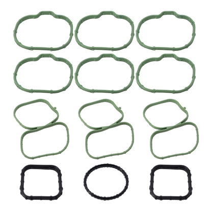 HiSport Intake Manifold Gasket Set MS97118 Compatible with Ford Edge Flex Fusion Taurus Taurus X 2007-2012,Replacement for Lincoln Mazda 6 CX-9 2007-2015,MKS MKT MKX MKZ 2007-2012 3.5L 24V Duratec