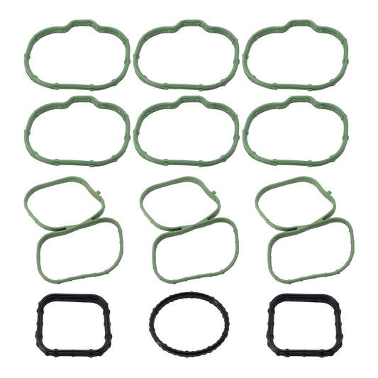 HiSport Intake Manifold Gasket Set MS97118 Compatible with Ford Edge Flex Fusion Taurus Taurus X 2007-2012,Replacement for Lincoln Mazda 6 CX-9 2007-2015,MKS MKT MKX MKZ 2007-2012 3.5L 24V Duratec