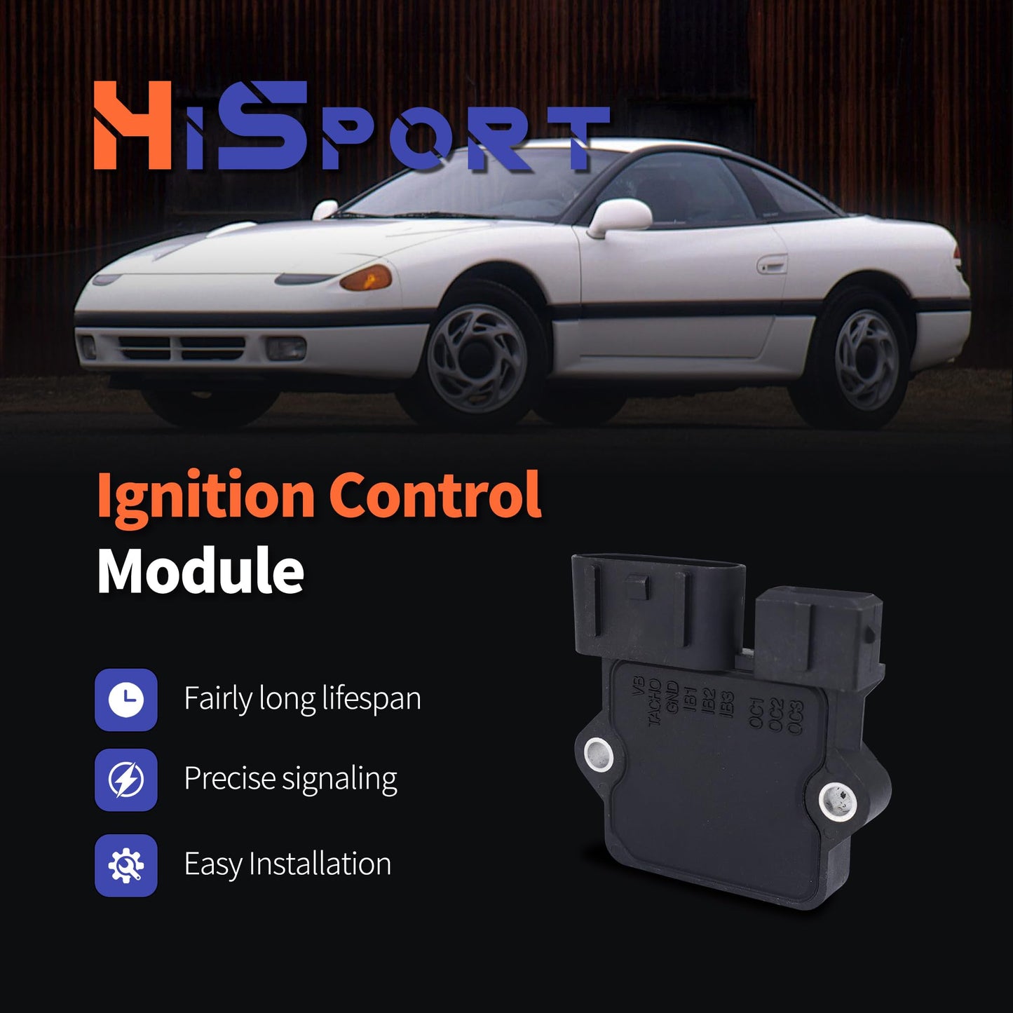 HiSport MD338997 Ignition Control Module - Compatible with Dodge Stealth 1991-1996 Mitsubishi 3000GT 1991-1999 Replaces MD349207 L723T LX607
