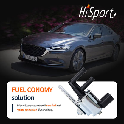 Hisport 911-706 Vapor Canister Purge Valve - Compatible with MAZDA 6 626 MPV MX-5 MIATA PROTEGE PROTEGE5 RX-8 1996-2008 - Replaces 911-706 K5T48279 Z504-18-741A