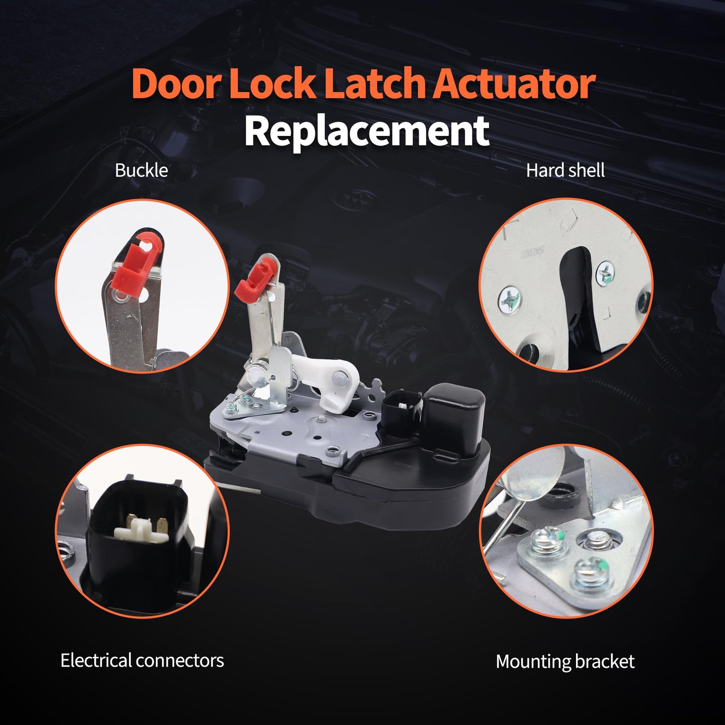 HiSport Rear Tailgate Side Door Latch Lock Actuator 931-713 Compatible with Jeep Liberty 2003-2007 Sport Utility Rear Tailgate Replaces 55360641AA 55360641AB 55360641AE