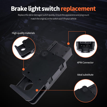 HiSport Brake Stop Light Switch Compatible with Chevy Chevrolet Express Silverado 1500 2500 3500 Cheyenne 2007-2011 GMC Savana 1500 2500 3500 4500 Sierra, Replacement for 15137492 15861245