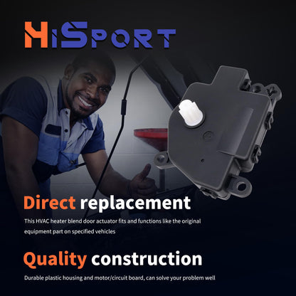 HiSport HVAC Heater Blend Door Actuator FL3Z19E616C - Compatible with Ford F-150 F-250 Super Duty F-350 Super Duty F-450 Super Duty F-550 Super Duty Lobo Expedition Lincoln Navigator 2015-2018