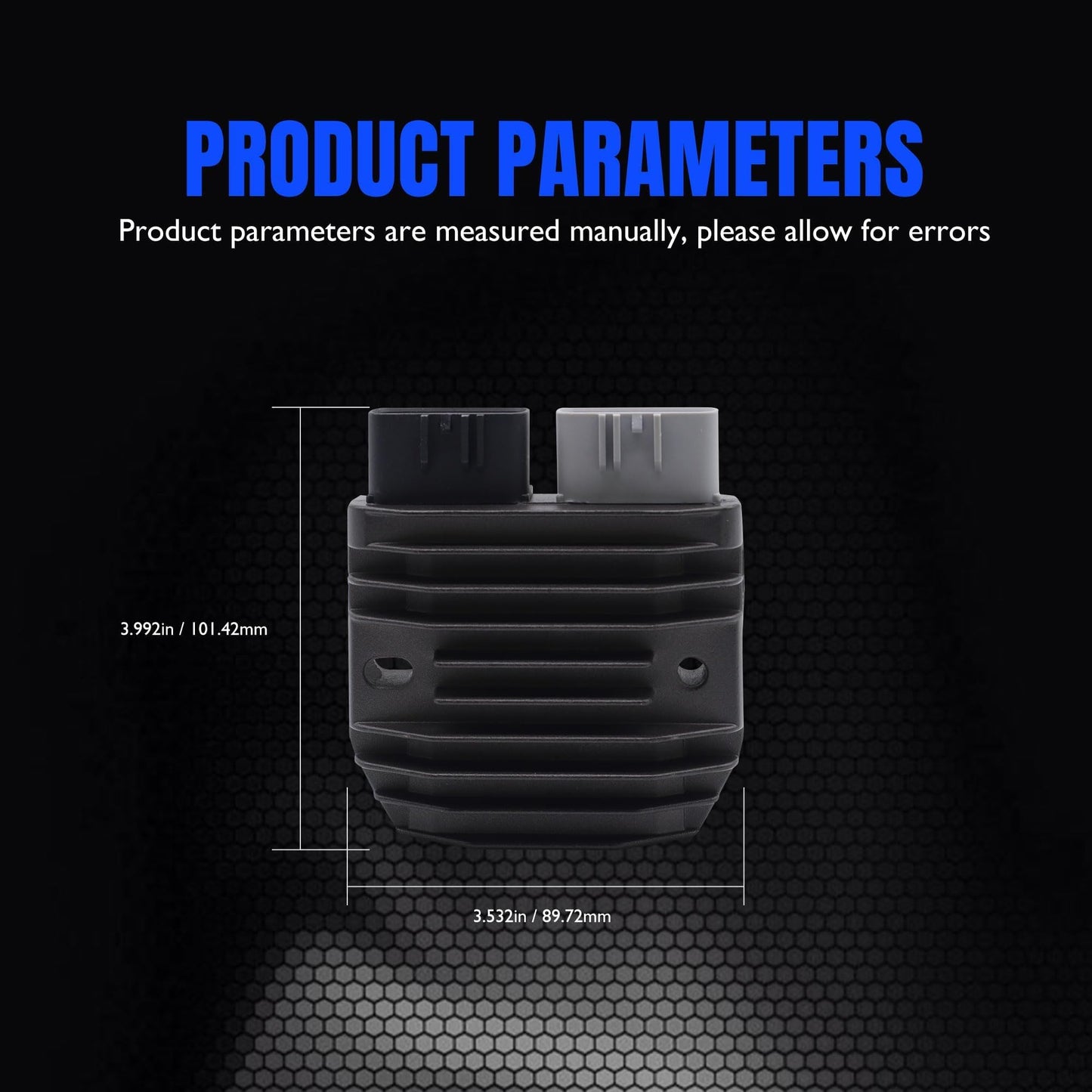 Hisport Voltage Regulator Rectifier - Compatible with Yamaha Grizzly 550 2009-2014/ Rhino 700 2008-2013/ Viking 700 2014-2023/ Kodiak 700 2016-2023/ Wolverine 700 2016-2018 Replaces 1D7-81960-01-00