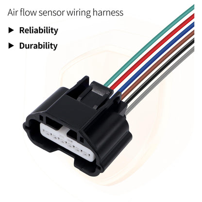 HiSport 74-50036 Mass Air Flow MAF Sensor Connector Compatible with Nissan 350Z 2003-2008, NV1500 2012-2014, Infiniti EX35 EX37 FX35 FX37 FX45 FX50 G25 G35 G37 JX35 QX50 QX56, Suzuki Equator 2009-2012