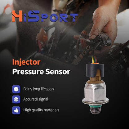 HiSport Fuel Injector Pressure Sensor ICP Sensor 1845536C91 3PP6-8 1845536 Compatible with Navistar MAXXFORCE DT466E DT570 2004-2007