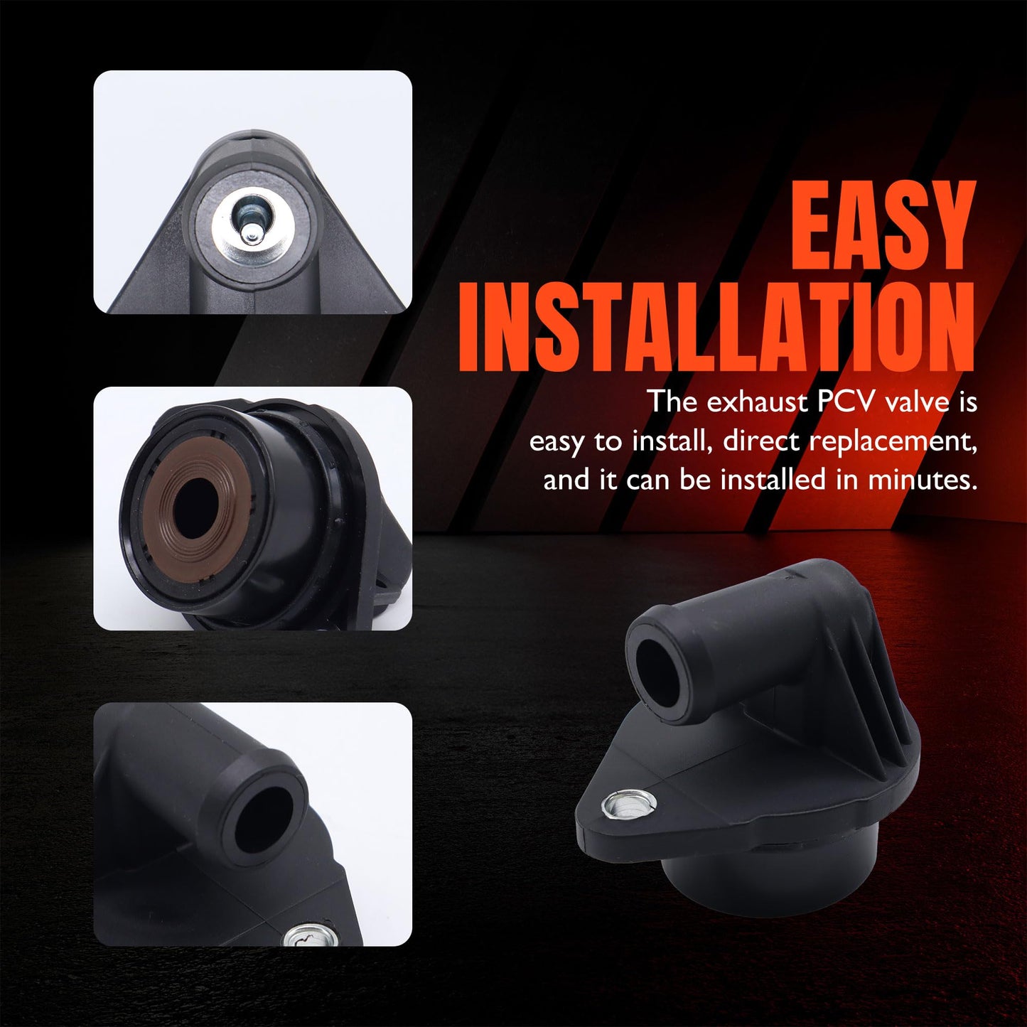 HiSport PCV Valve 68083202AC - Compatible with Chrysler 200 300 Dodge Avenger Challenger Charger Durango Grand Caravan Jeep Grand Cherokee Ram 1500 Classic Promaster 2500 3500 - Replaces 05184163AE