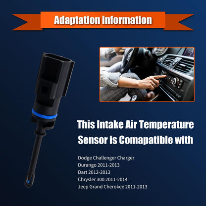 HiSport 5149279AC Air Charge Intake Temperature IAT Sensor Compatible with Chrysler 300 Dodge Challenger Dart Durango Fiat 500X Jeep Cherokee Compass Ram 1500 1500 Classic 2500 3500 ProMaster City