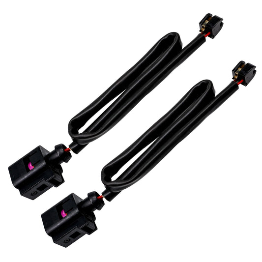 HiSport Driver and Passenger Side Disc Brake Pad Wear Sensors - Compatible with Porsche Cayenne 2011-2018 Panamera 2011-2016 - Replace 7P0907637A 95861236500 355251921