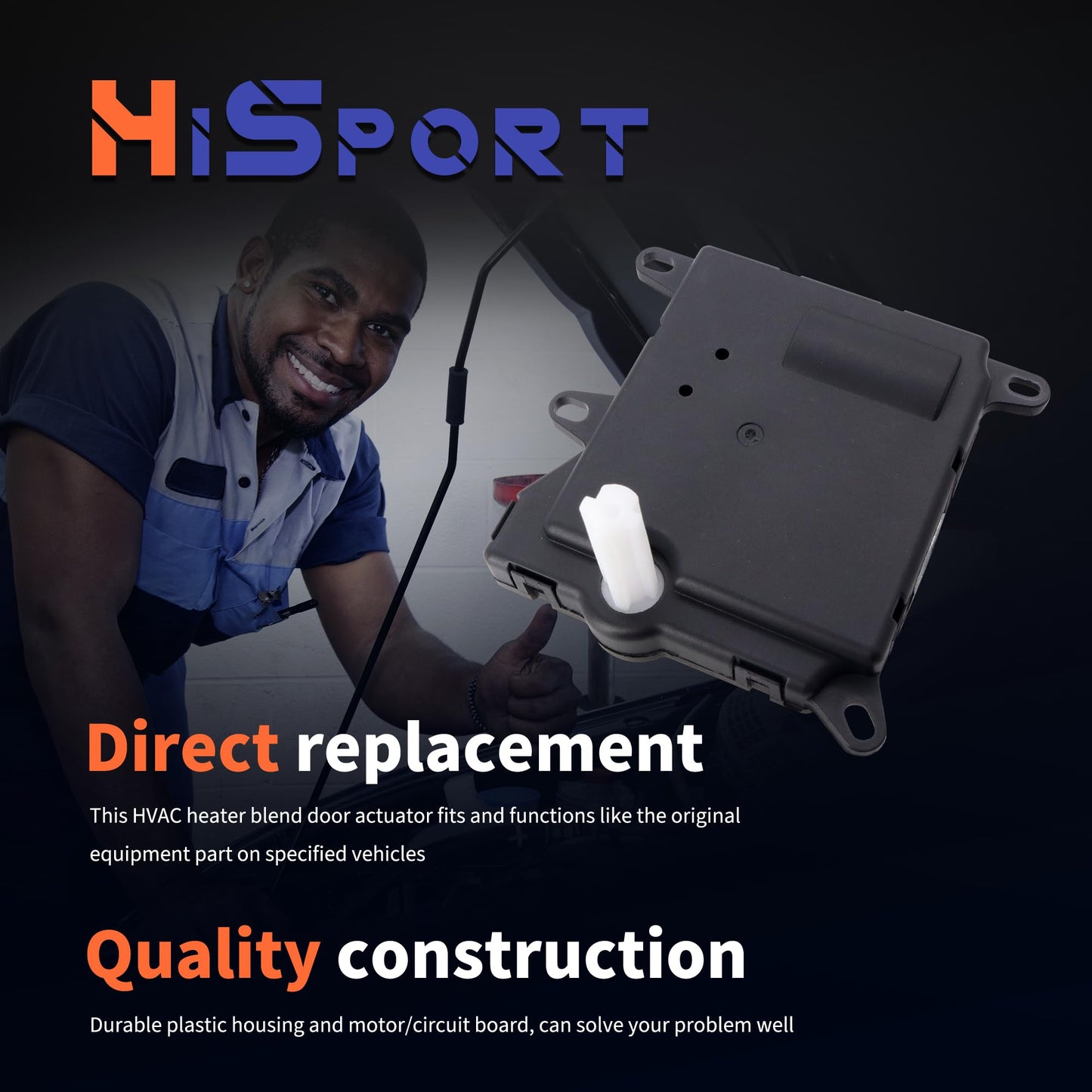 HiSport 604-213 HVAC Blend Door Actuator - Compatible with Ford Expedition Explorer Compatible with Mercury Mountaineer Compatible with Lincoln Navigator Aviator 2002-2013