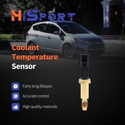 HiSport 8S4Z6G004A Cylinder Head Temperature Sensor Compatible with Ford Lincoln Mazda Mercury, 8S4Z-6G004-A 7L5Z-6G004-A 7L5Z6G004A DY999 TS-640 SU10467