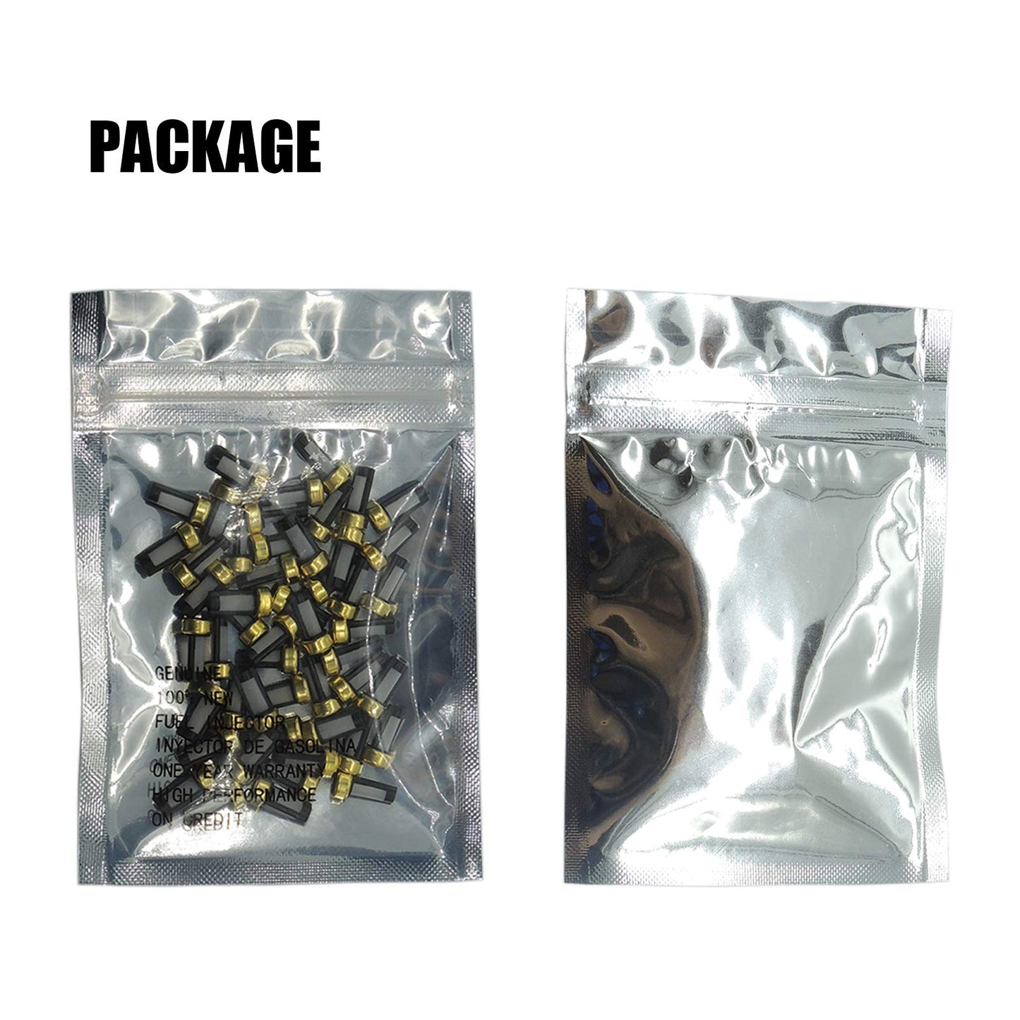 HiSport Fuel Injector 101 Micron Baskets Filter [6mm x 3mm x12mm] Universal Repair Seal Kits [50 Pcs]