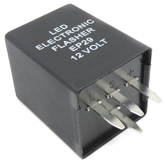 HiSport LED Electronic Flasher Relay 12 Volt 4Pin Turn Signal Bulbs Hyper Flash EP29