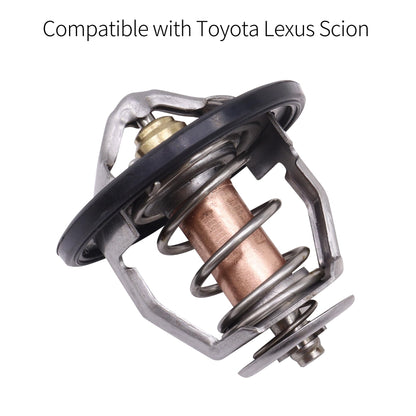 HiSport Engine Coolant Thermostat 9091603136 90916C3001 Compatible with Toyota Camry Hybrid Corolla Highlander Matrix RAV4 Solara & Lexus HS250h & Scion tC xB