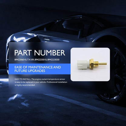 HiSport Engine Coolant Temperature Sensor - Compatible with Toyota Lexus Replaces 8942206010 8942233010 TX109