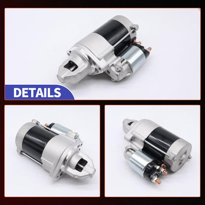 HiSport 21163-7023 Starter Motor - Compatible with John Deere 636M 647A 648M 648R 652B 652M 652R 661R Z655 Z665 Z910A Z920A Z920M Z920R Kawasaki FX651V FX691V FX730V 18.5HP 20.5HP 22HP 23HP 23.5HP