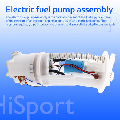 HiSport Electric Fuel Pump Module Assembly with Sending Unit Compatible with Nissan Frontier Pathfinder Xterra, Suzuki Equator Replacement for 17040ZP00A 17040ZS00A 17040ZZ00A 323-59406 E8743M