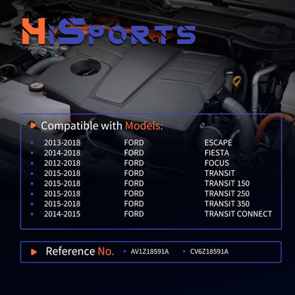 HiSport AV1Z18591A HVAC Blower Motor Resistor Compatible with Ford Escape 2015-2019,Fiesta 2014-2019,Focus 2012-2018,Ikon 2014-2015,Transit 2015-2020,Transit 150 250 350,Transit Connect,Transit Custom
