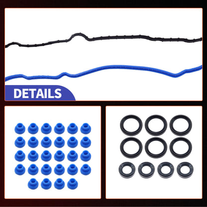 HiSport Valve Cover Gasket Set - Compatible with 2015 2016 Ford F-150 3.5L - Replace VS50887R
