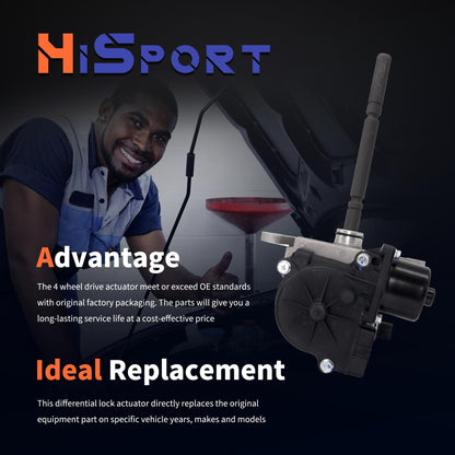 HiSport Transfer Case Motor Replacement 36410-34015 - Compatible with Tundra, Tacoma, Toyota 4Runner 4WD 4-Wheel Drive 4x4 Transfer Case Shift Actuator Motor Transmission Actuator Assembly