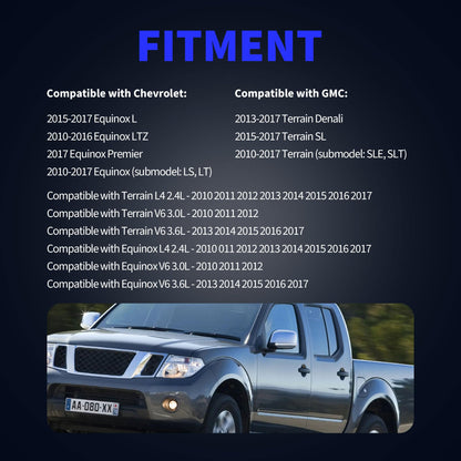 HiSport ABS Wheel Speed Sensor Front Rear Left and Right Compatible with Chevrolet Equinox LS LT 2010-2017 Replacement for GMC Terrain SLE SLT 4PCS Replaces ALS1994 ALS2199 ALS2234